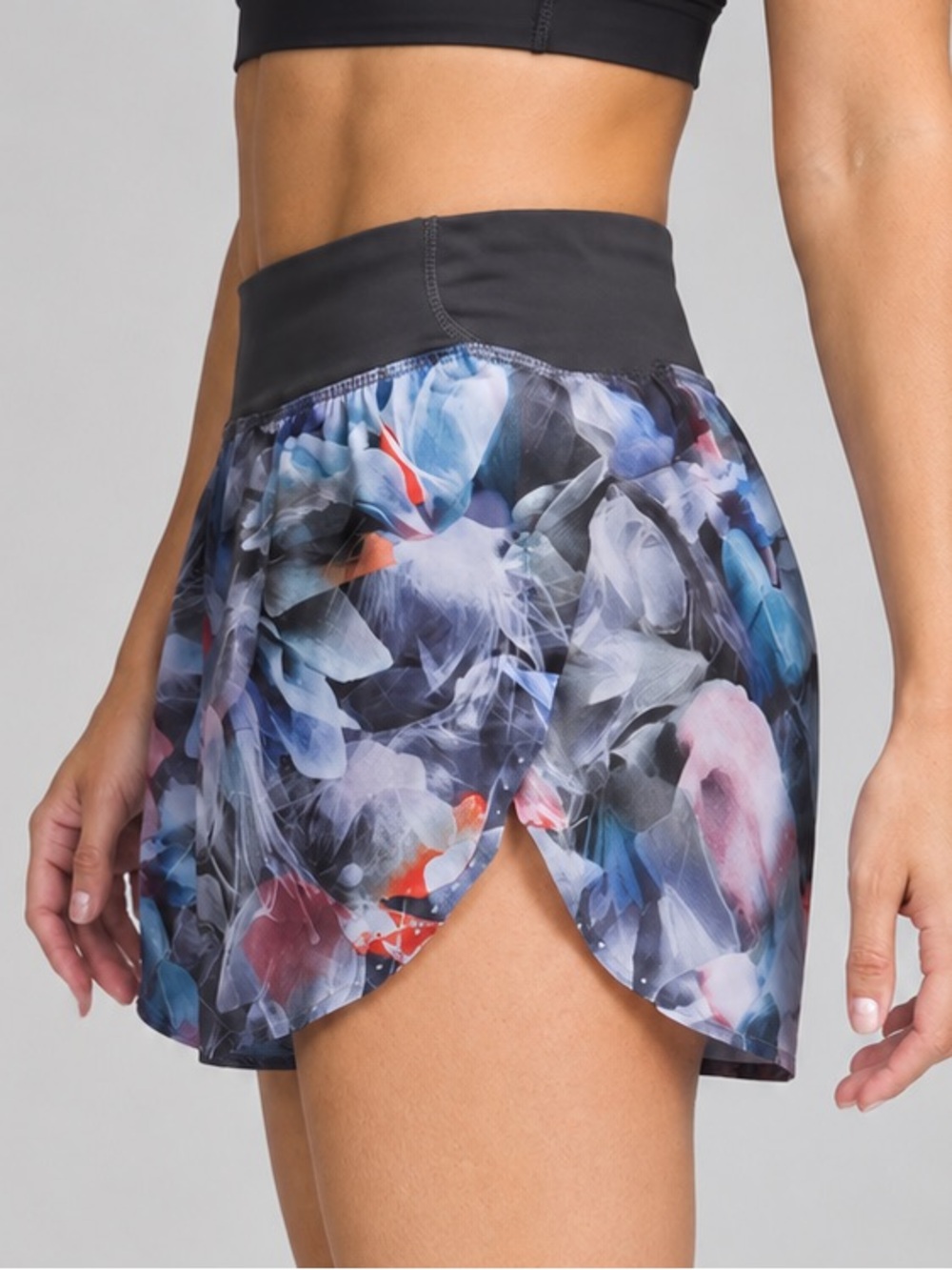 Lululemon Fast & Free Reflective High Rise 3" Shorts Luminescent Floral Multi 2